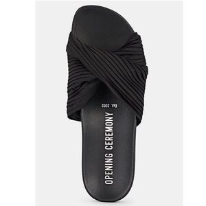 OPENING CEREMONY 'paulyna' Pleated Twist Band Slide Sandals